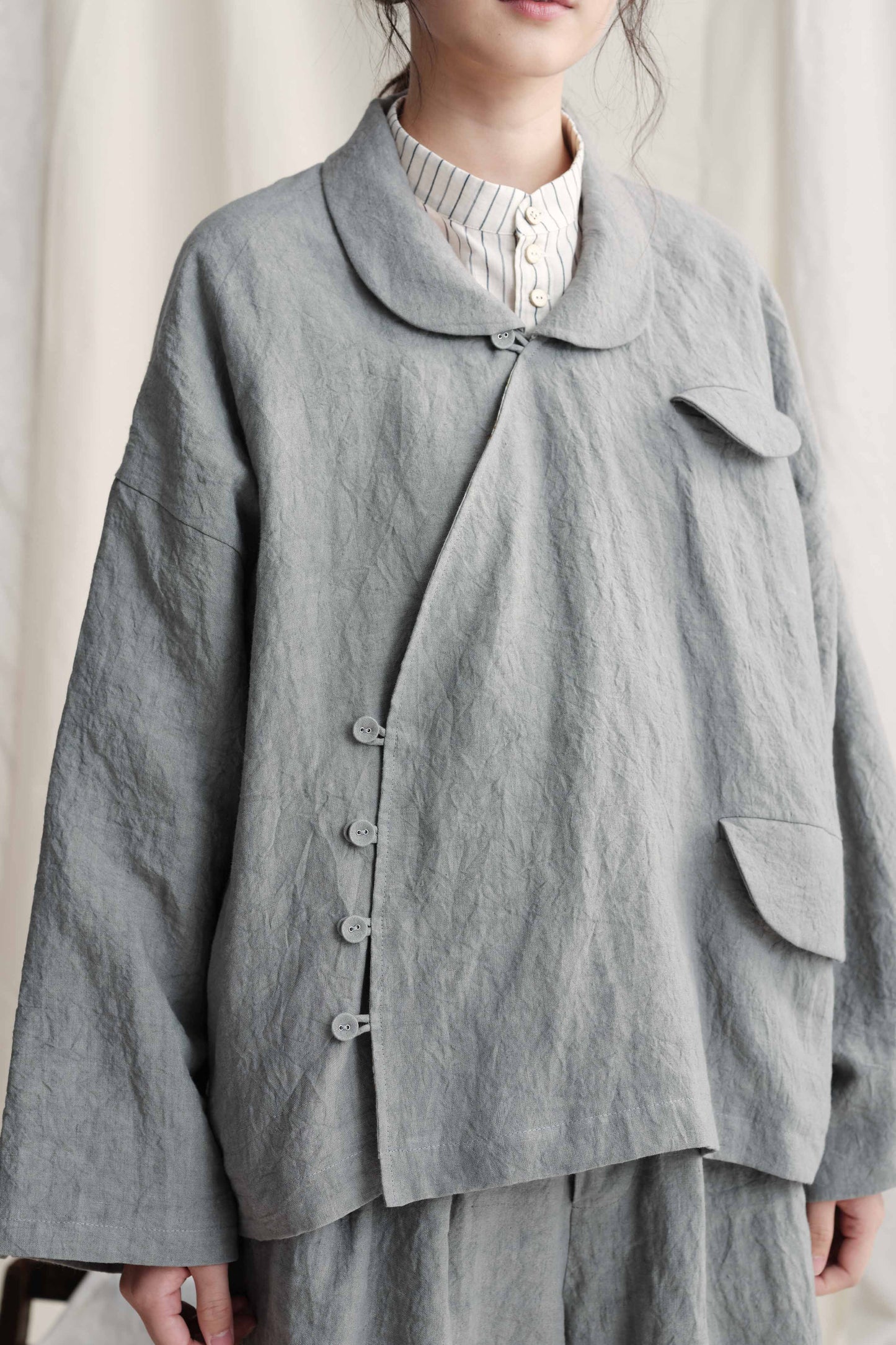 Curvy Opening Oversize Jacket