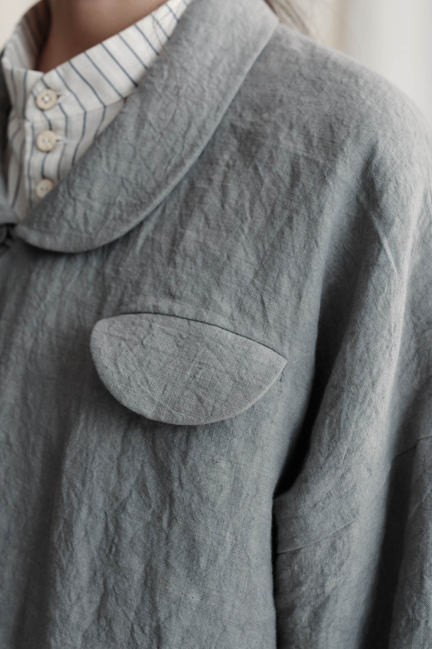 Curvy Opening Oversize Jacket