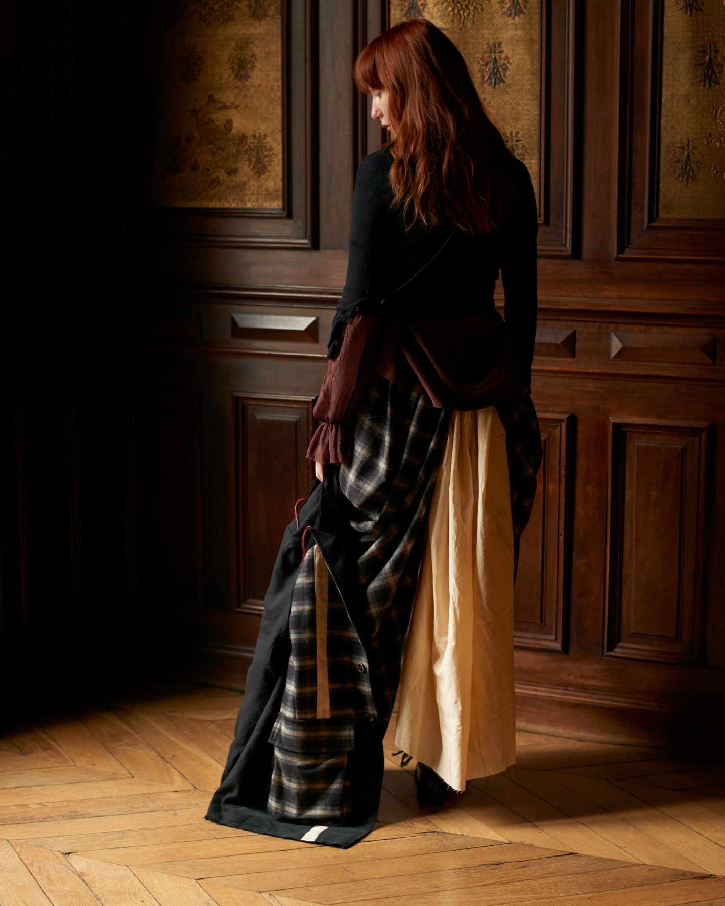 A Tentative Atelier AW20 Lookbook patchwork coat