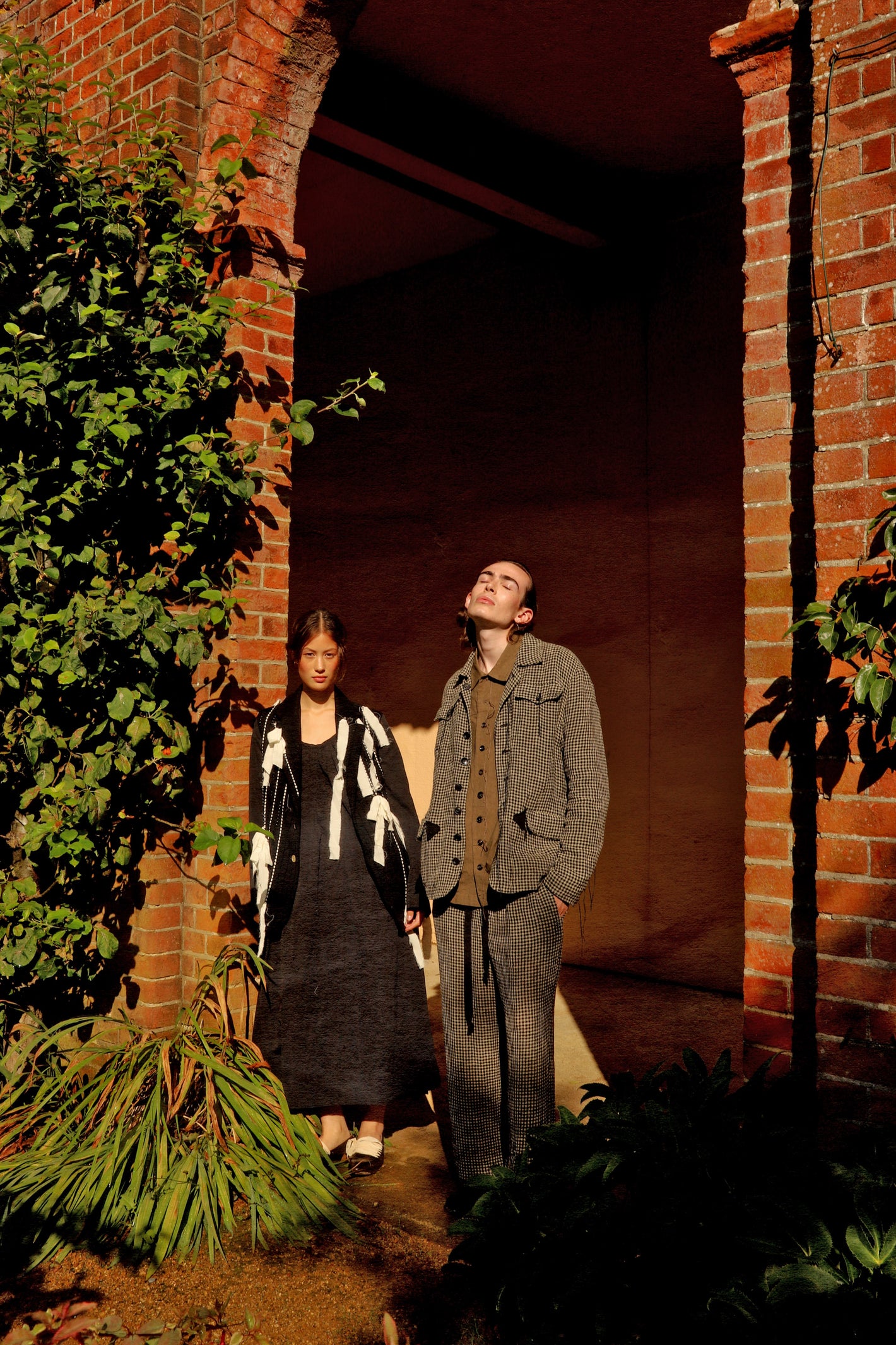 A Tentative Atelier SS24 Lookbook Womens ribbons jacket, Mens checked suit