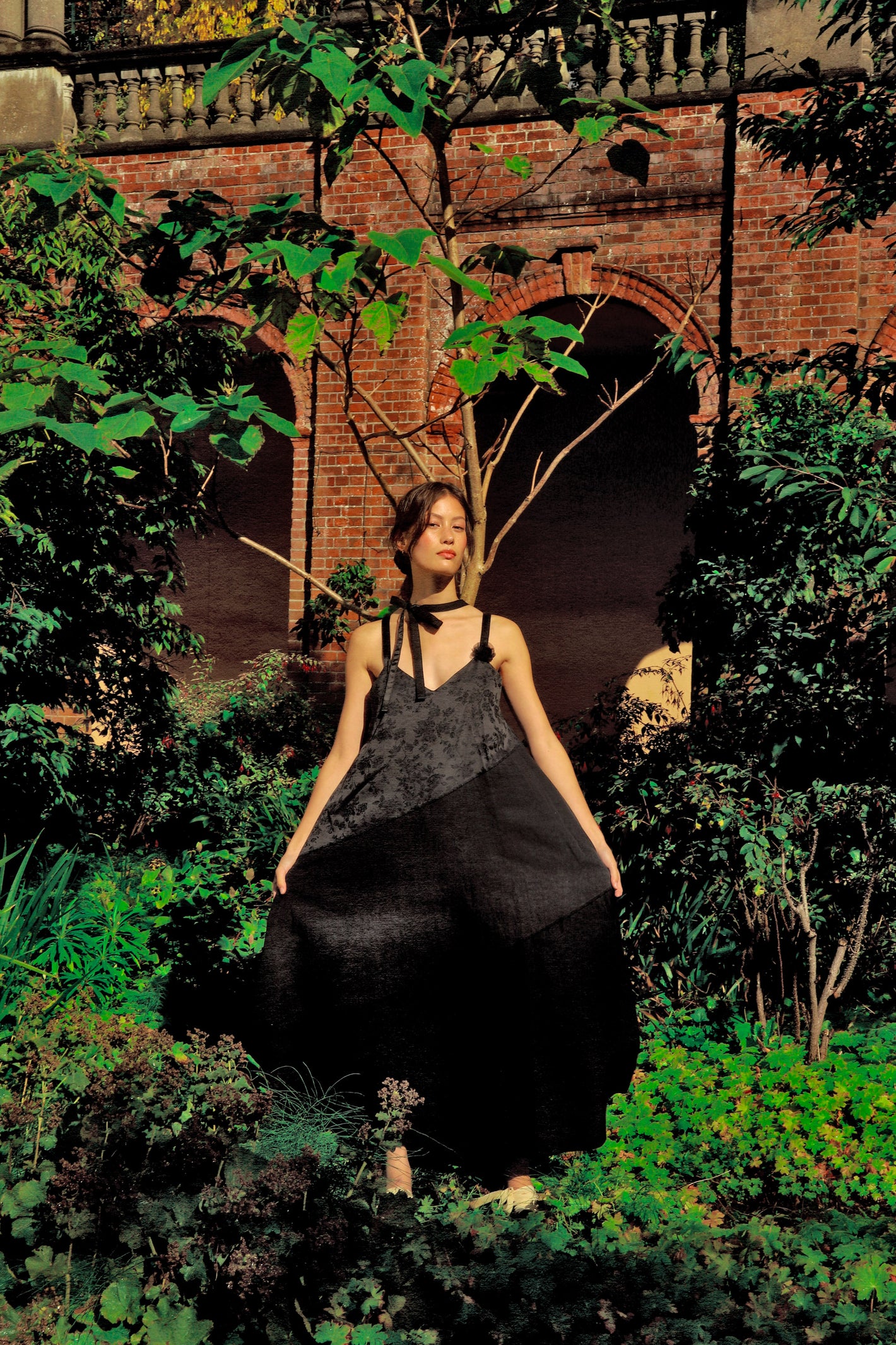 A Tentative Atelier SS24 Lookbook Womens patchwork straps maxi dress