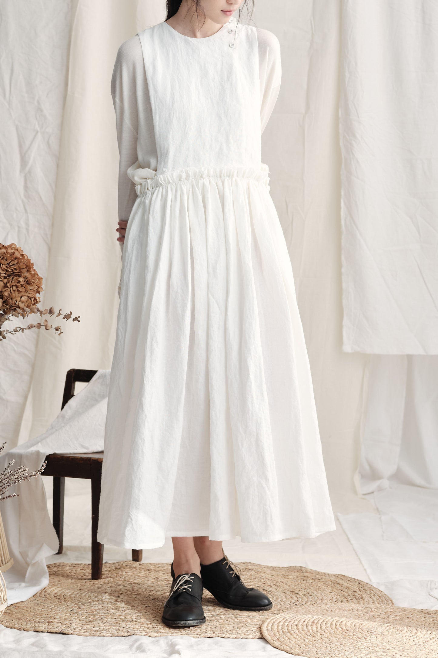 Ruffles Pinafore Dress