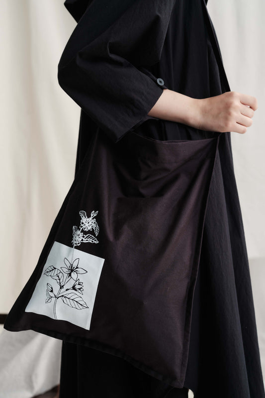 Floral Print Tote Bag