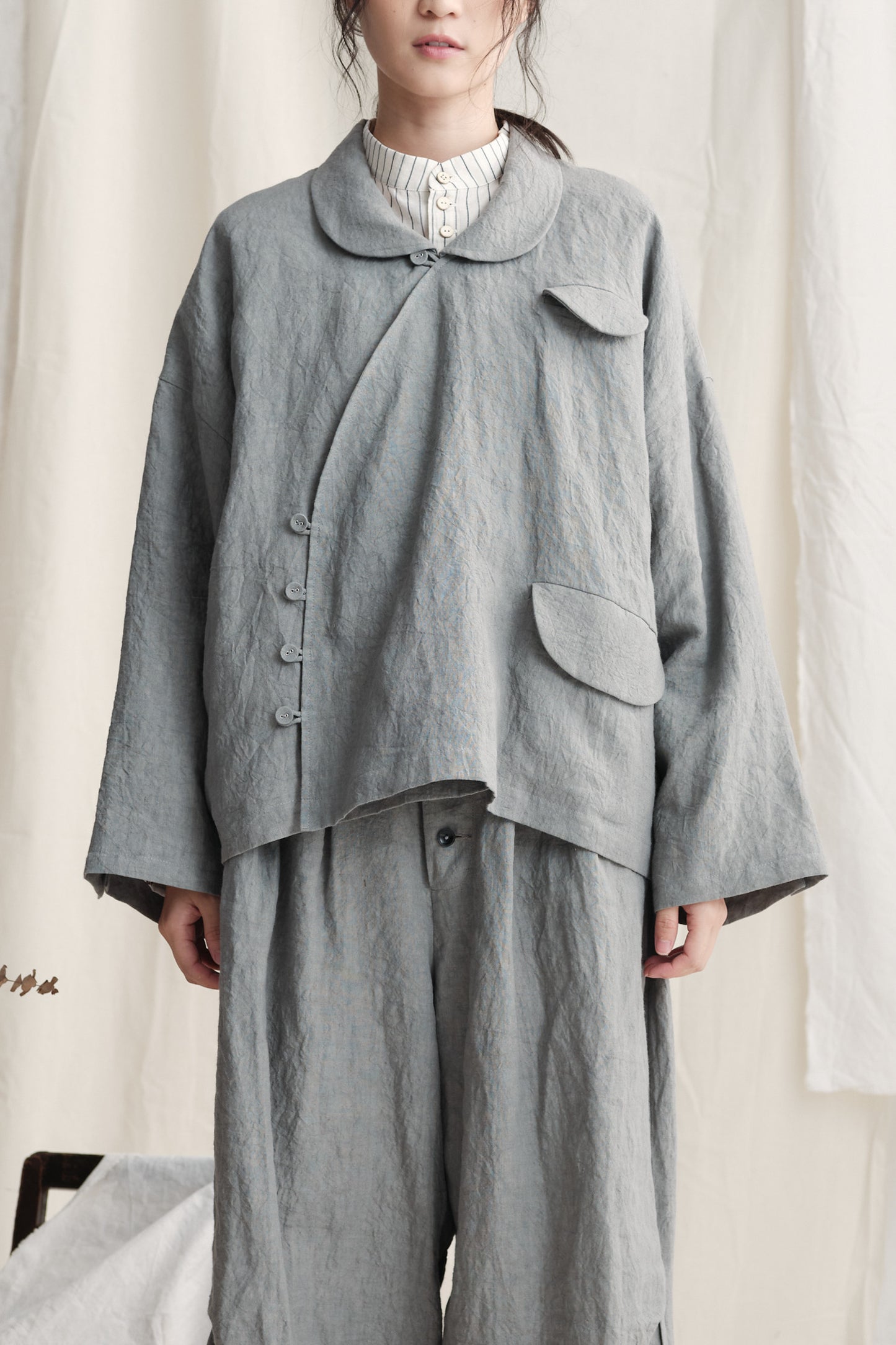 Curvy Opening Oversize Jacket