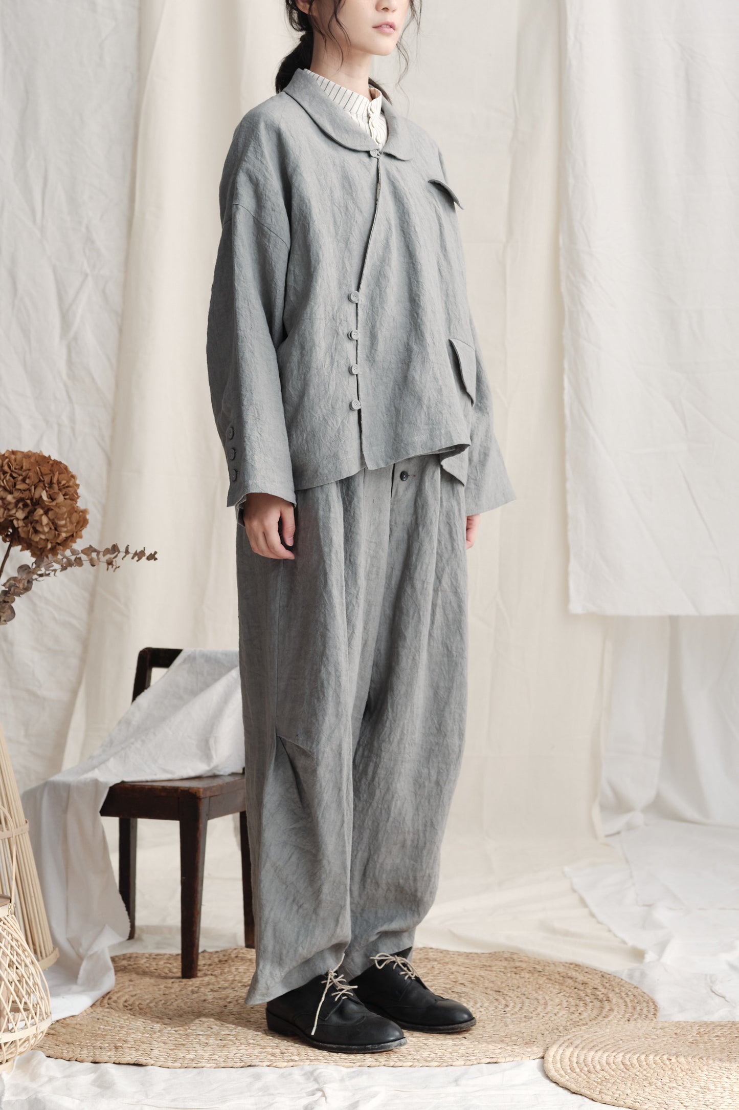 Curvy Opening Oversize Jacket