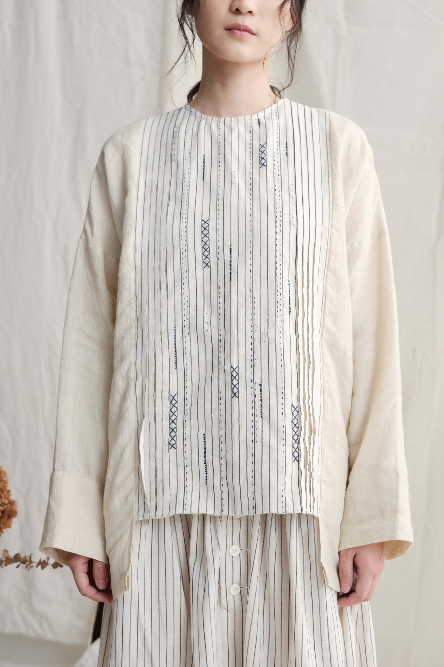 Patchwork With Embroidery Top