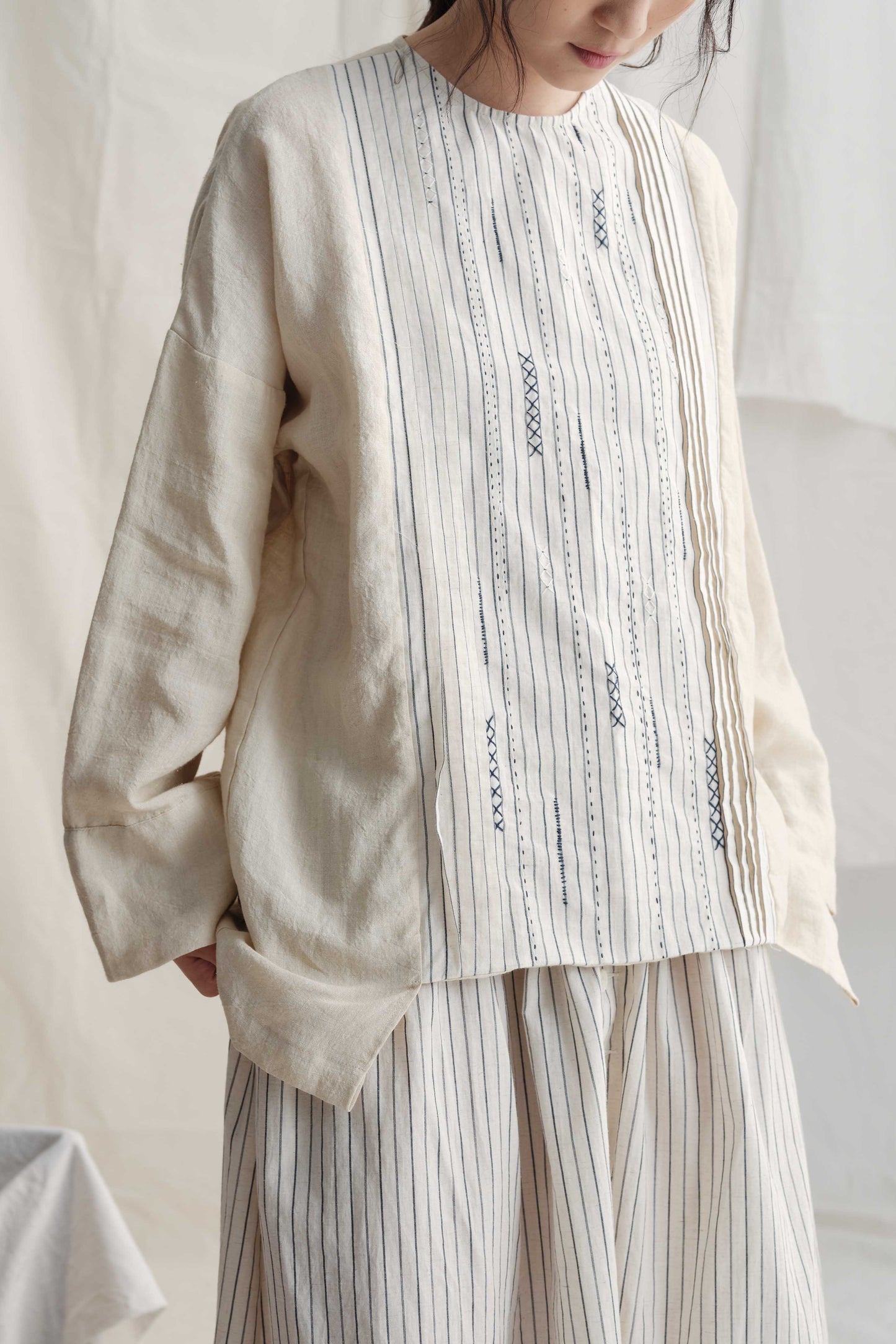 Patchwork With Embroidery Top