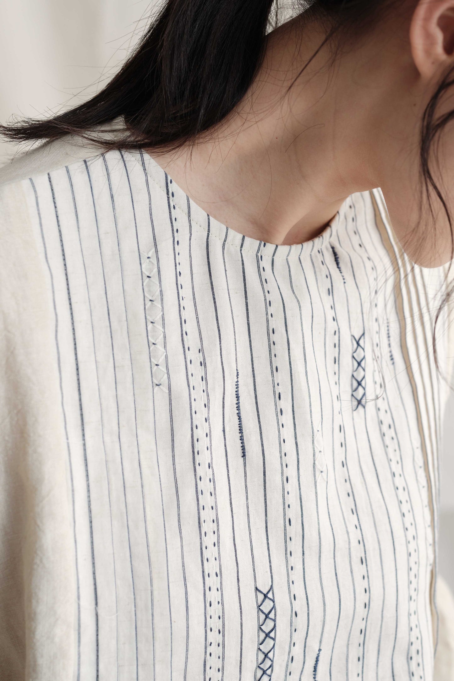 Patchwork With Embroidery Top