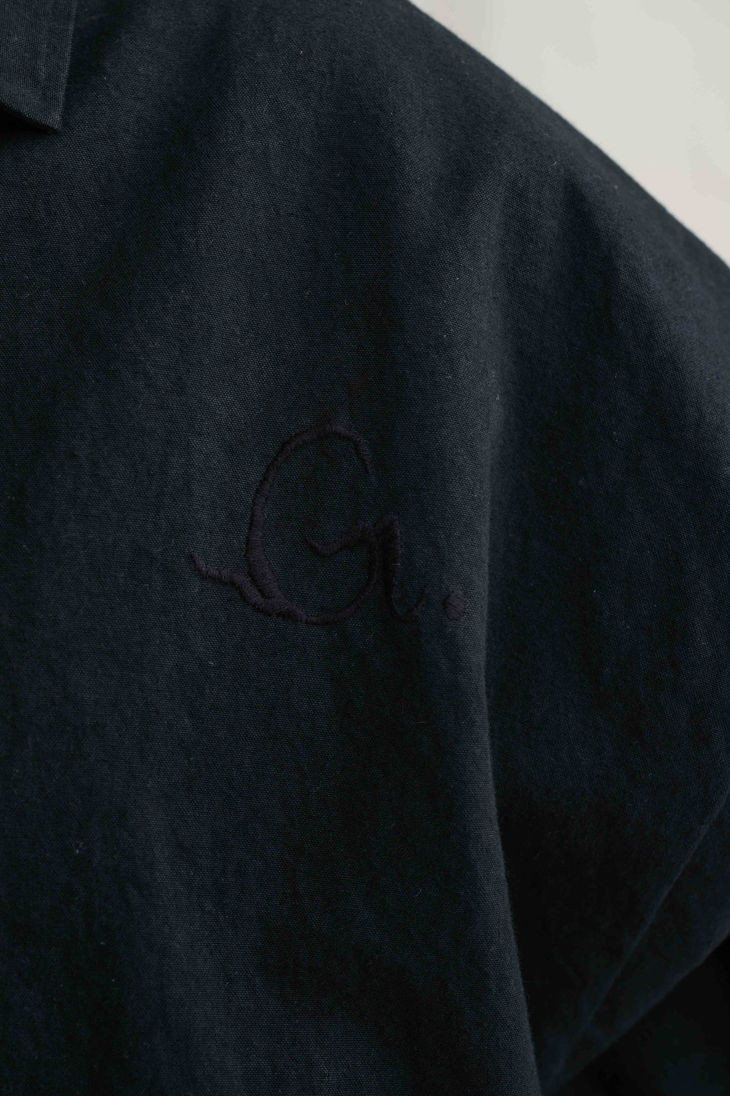 "G" Hand Embroidery Oversize Jacket